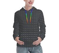 JBYJBX Sweat à capuche pour femme avec impression mauvais œil pour l'automne et l'hiver, pull décontracté, randonnée, voyage, activités de plein air, Noir , M