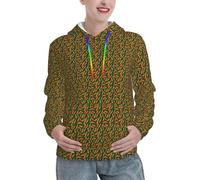 JBYJBX Sweat à capuche pour femme imprimé carotte heureuse pour l'automne et l'hiver, pull décontracté, randonnée, voyage, activités de plein air, Noir , M