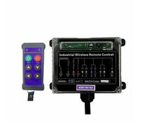 JC-4S 4 boutons de commande de grue industrielle interrupteurs treuils piste de levage contrôleur de levage de grue(Blue 1T1R)