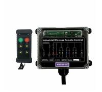 JC-4S 4 boutons de commande de grue industrielle interrupteurs treuils piste de levage contrôleur de levage de grue(Black 1T1R)