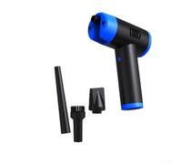 JC-B1 Souffleur à poussière rechargeable sans fil avec moteur sans balais de 32 000 tr/min pour nettoyage de voiture et utilisation en extérieur (noir bleu)