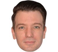 JC Chasez (Brown Hair) Big Head. Masque plus grand que nature.
