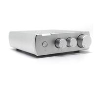 JC-D1 Desktop Headphone Amplifier TPA6120 Chip One-key High-Low Gain Switching Dual Headphone Output Treble Bass Adjustment