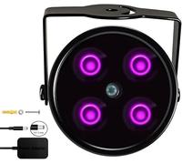 JC IR Illuminateur 4-LED Haute Puissance Projecteur Infrarouge Grand Angle pour Night Vision CCTV et IP Caméra Noir avec Adaptateur Secteur