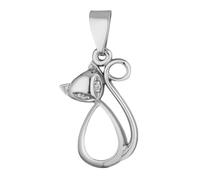 JC JEWELLER CARAT Pendentif chat en argent avec zircone