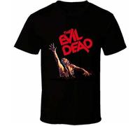 JC KOO The Evil Dead Horror Movie Halloween Black T Shirt Black S