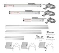 JC800 3 pièces échelle linéaire CNC fraisage tour encodeur haute précision grille règle électronique pour JCS9002AE JCS9003AE lecture numérique DRO avec corps en aluminium moulé (0-100mm 0-500mm