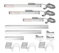 JC800 3 pièces échelle linéaire CNC fraisage tour encodeur haute précision grille règle électronique pour JCS9002AE JCS9003AE lecture numérique DRO avec corps en aluminium moulé (0-100mm 0-500mm