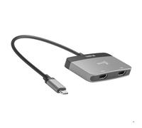j5create Adaptateur d'écran JCA465-N USB-C vers double HDMI 8K