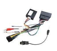 JCAKES Adaptateur de Faisceau Quadlock for décodeur de Bus Can, Prise à 16 Broches, connecteur RCA, câble de câblage Android for Audi A3 8P A4 B7 TT (Color : with Antenna Adapter)