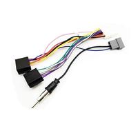 JCAKES Faisceau de câbles d'autoradio 20P, unité Principale, connecteur ISO, Adaptateur de câble de Prise d'antenne for Nissan for Qashqai J10 Versa Cube Sentra x-Trail