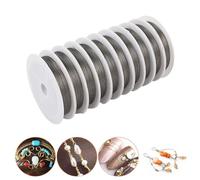 JCAKES Fil à bijoux, 250 m, 0,3 mm - Fil de bricolage fin - Pour bricolage, bijoux, bricolage et fabrication de bijoux (10 rouleaux de 25 m)
