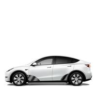 JCAKES Film de protection de carrosserie invisible noir TPU avant arrière porte prolongé transparent ensemble de vêtements de voiture pour Tesla modèle 3/Y 2017-2023
