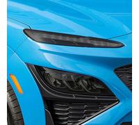 JCAKES Film de protection de phare de voiture - Autocollant en TPU noir transparent pour Hyundai Kona 2018-2023