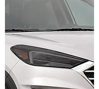 JCAKES Film de protection de phare de voiture - Autocollant en TPU noir transparent pour Hyundai Tucson 2017-2020