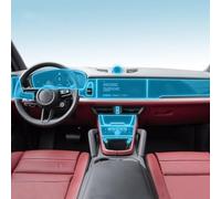 JCAKES Intérieur de Voiture Console Centrale TPU Transparent Film de Protection Anti-Rayures Film de réparation Accessoires PPF, pour Porsche Cayenne 2024