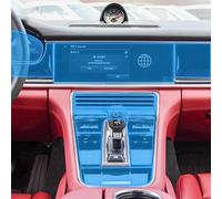 JCAKES Intérieur de Voiture Console Centrale Transparent TPU Film de Protection Anti-Rayures Film de réparation Accessoires, pour Porsche Panamera 2010-2023