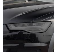 JCAKES Lot de 2 films de protection en vinyle transparent pour phare de voiture - Noir fumé - Pour Audi A6 C7 4G S6 RS6 2012-2018