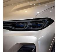 JCAKES Lot de 2 films de protection en vinyle transparent pour phare de voiture - Pour BMW X7 G07 2019 - Accessoires - Noir