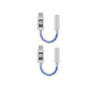 JCALLY Lot de 2 JM6 Pro Type-C Vers 3,5 mm CX31993 Amplificateur de Décodage Audio Numérique Portable Hi-Fi DAC Casque Mobile USB JM11