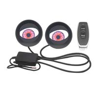 Jcasbdn 1 paire les yeux du diable lumière pour les voitures 12 V les yeux cool diable avec 6 modes mettent en surbrillance les yeux divas de la mode des yeux de la mode pour les voitures
