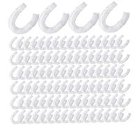 Jcasbdn 100pcs Cage Liners, Clear Plastic Disposable Rabbit Cage Douleur Guinée Pigne Filage de Toilette Proof Proof for