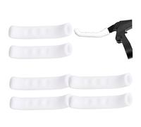 Jcasbdn 3 paires de poignées de frein, non-glissade et couvercles levier frein en silicone absorbant les amortisseurs, poignée confort à usure blanche pour la route et le vélo montagne
