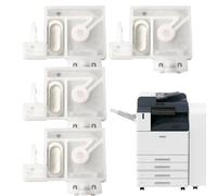 Jcasbdn 4pcs Kit de Recharge de l'encre d'imprimante, Cartouche d'encre 'imprimante, remplacements 'Amortisseur pour L1800, P408, R2000