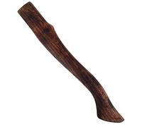 Jcasbdn Axe Handle Beech Wood 14.6in Long AX Handle Replacement Carbonized Hatchet with Curved End Smooth Resistant Axe Handles