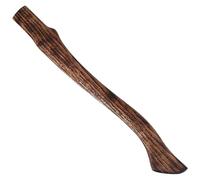 Jcasbdn Axe Handle Beech Wood 18.5in Long AX Handle Replacement Carbonized Hatchet with Curved End Smooth Resistant Axe Handles