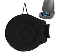 Jcasbdn Coussin de siège pivotant 17 Pouces Portables à 360 degrés Rotation de siège Voiture Rond