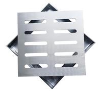 Jcasbdn Grone de Drainage Grone de 12x12 Pouces épaississeurs épaissis en Acier Inoxydable Grille Drainage même Couvercle Drain Polyvalent en extérieur pour l'extérieur