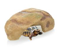 Jcasbdn Hide Reptile, 6x3x2 Pouces de résine Simulation Rock Rock Reptile Tank Accessoires, décoration d'aquarium pour Les lézards Turtles Amphibiens Fish More