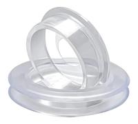 Jcasbdn Patio Table Tablella Trou Bague, PVC Clear Patio Table Tableau de parasard, Facile à Installer pour Le Jardin, extérieur