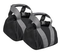 Jcasbdn Sacs de Sable de Fitness 2pcs avec poignée Non glissée Rechargeable en Toile Portable Sable Kettlebell Sac Doux pour l'entraînement à Domicile, Le Fitness, Le Yoga workou
