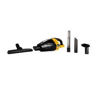 JCB 18VAC, Aspirateur à Main 18 V, unité Nue, Comprend Un Tuyau d'extension Flexible, Une Brosse de Sol pivotante et Un Long suceur Plat, Compatible avec Batteries 18 V, capacité de 650 ML, Jaune