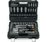 JCB | Caisse à outils remplie, 108TLG, hexagonal, 4-32mm, set d'outils, caisse à outils