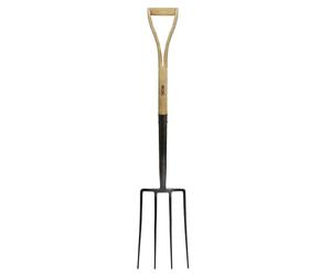 JCB - Fourche de jardin Heritage - Outils de jardinage professionnels robustes - Fourche à creuser pour cultiver, border, déplacer le sol, préparer le sol, planter des arbres, creuser et construire