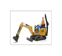 Bruder Mini pelle JCB 8010 CTS 62002 – 6 pièces dorées pour enfants