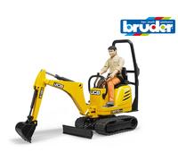 JCB Mini Excavateur Bruder 8010 CTS + Conducteur - Bras Mobile + Seau
