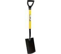 JCB Pelle de Jardin forgée Professionnelle en Acier au Carbone - Outils Professionnels à Long Manche et Jardinage - pour l'amélioration de la Maison, la Plantation, l'escrime, Les Bords, la détection