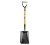 JCB Pelle Professionnelle à Bouche Conique 230-210 x 305 mm, Lame en Acier Robuste pour travaux de Construction, Neige, Charbon, Travail, tranchées, Goudron, mélange de béton