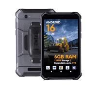 JCB Phone Toughphone T1 Rugged 4G Mediatek 128 GB 20,3 cm [8] 8 GB Android 16 Nero, Giallo (JCB TOUGHPHONE MAX T1 RUGGED TABLET)