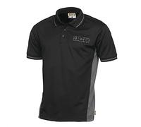 JCB - Polo de Travail pour Homme - Polo - Polo de Performance, D+IB - Noir/Gris, Taille L
