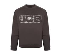 JCB - Sweat-shirt Trade Crew fabriqué avec 80 % coton et 20 % polyester pour homme, détails de la marque : tissu Cordura, coudières, vêtements pour homme, 320 g/m², Noir , XXL