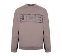 JCB - Sweat-shirt Trade Crew fabriqué avec 80 % coton et 20 % polyester pour homme, détails de la marque : tissu Cordura, coudières, vêtements pour homme, 320 g/m², gris, L