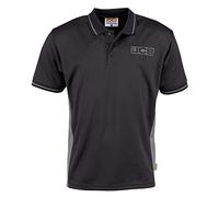 JCB Workwear Performance Polo 100% Polyester Anti-Transpiration, XL, Noir/Gris, 1