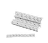 JCBIZ Lot de 10 blocs de jonction numérotés en plastique vierges pour système de traceur d'identification des panneaux de rail