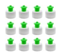 JCBIZ Lot de 12 bouchons en plastique PP 410/28 points pour bouteille d'eau, lavage des mains, bouchon à rabat extensible