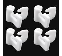 JCBIZ Lot de 16 crochets de porte pour rangement de chaussures Blanc